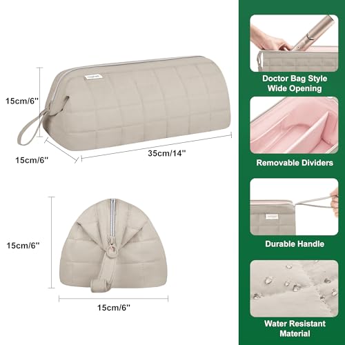 KarSyon Hair Tools Travel Bag Organizer for Dyson Airwrap Case Holder Shark Hair Dryer Flex Style Airstraight Brush Revlon Attachments Carrying Case Flat Curling Iron Bags (Camel) - Image 5