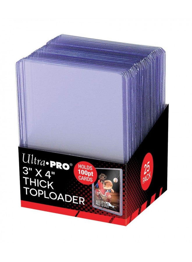 Ultra Pro 3" X 4" Super Thick 100PT Toploader 25ct - Image 2