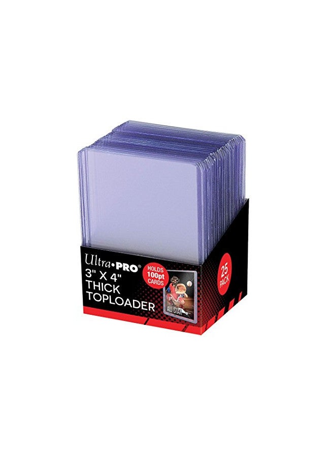 Ultra Pro 3" X 4" Super Thick 100PT Toploader 25ct - Image 1