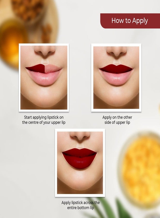 لينفور أحمر شفاه لينفور تريجر مات، أحمر شفاه يدوم طويلاً، مناسب للاستخدام الاحترافي للنساء، أحمر شفاه كريمي ناعم، مرطب شفاه، أحمر شفاه للنساء والفتيات، أحمر عنابي، 3 غرام - Image 3