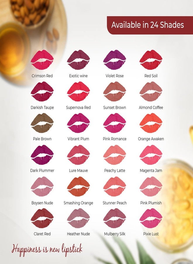 لينفور أحمر شفاه لينفور تريجر مات، أحمر شفاه يدوم طويلاً، مناسب للاستخدام الاحترافي للنساء، أحمر شفاه كريمي ناعم، مرطب شفاه، أحمر شفاه للنساء والفتيات، أحمر عنابي، 3 غرام - Image 5