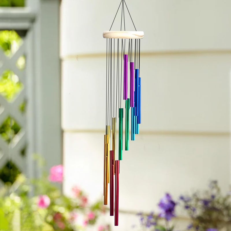 Ekhasa Nostrae by Positive Energy Aluminium Wind Chimes for Home, Balcony, Outdoor, Garden Decor | Bells for Vastu, Feng Shui, Serene Music Sound & Positive Vibes | Deep Tone Windchime for Gift - Image 1