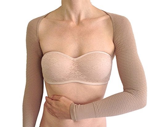 Bioflect Compression Arm Sleeves Wrap with Bio Ceramic Fibers and Micro-Massage Knit - for Support and Comfort - Black 3XL - Image 4