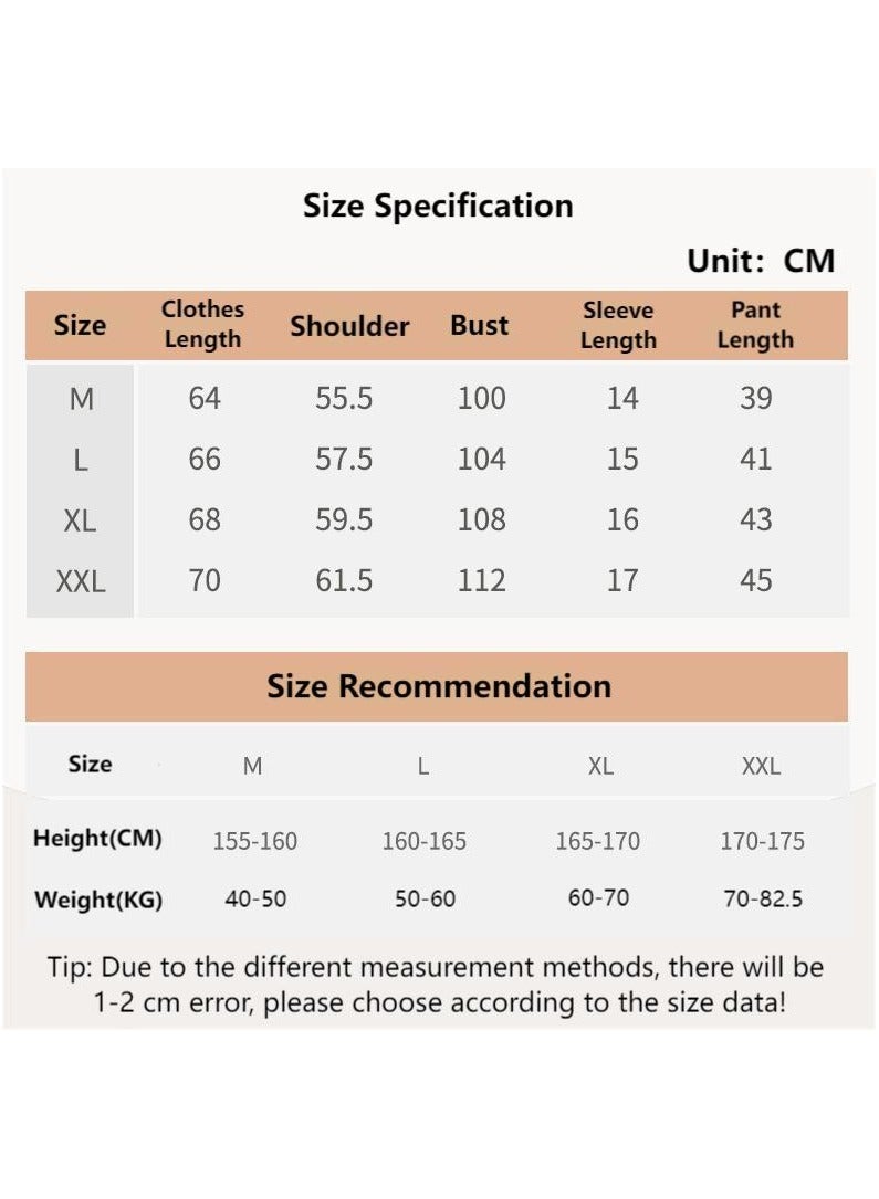 Fashionable Women's Minimalist Style Cute Short Sleeved Shorts For Home Wear  - Image 2