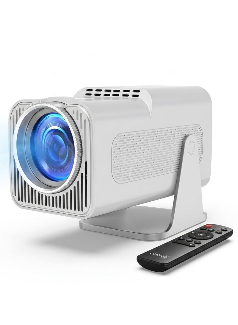 PRIMO Plus PR644 Portable Projector – 1920×1080 Full HD, Android OS, WiFi Connectivity, 4K Support, Built-in Speakers, HDMI/USB/AUX, Ideal for Home Cinema & Entertainment - Image 1
