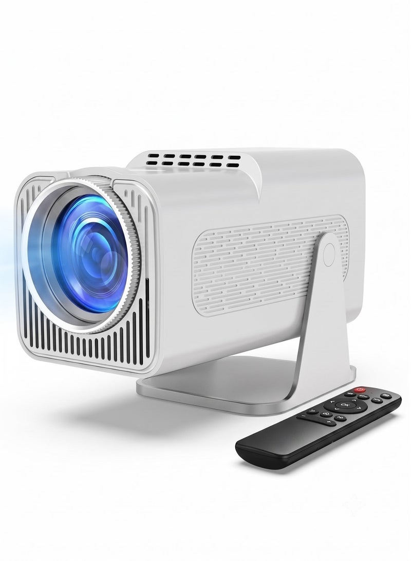 بريمو بلس بروجكتور محمول – دقة 1080P Full HD، نظام أندرويد 11، واي فاي، دعم 4K، سماعات مدمجة، HDMI و USB، مثالي للمنزل والأفلام - Image 1