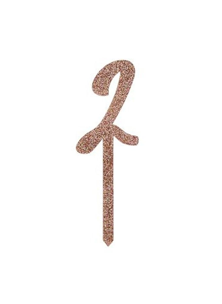 Rose Gold Acrylic '2' Cake Topper