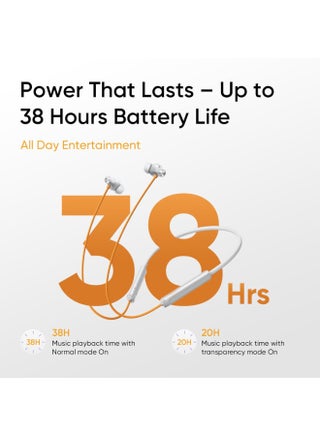 سماعات بلوتوث داخل الأذن realme Buds Wireless 5 ANC، 50dB إلغاء الضوضاء النشط، 13.6mm سائق باس ديناميكي، 360 درجة صوت مكاني، 45ms زمن استجابة منخفض، حتى 38 ساعة تشغيل، تصنيف IP55، اتصال بجهازين (فضي فجر) - view 4