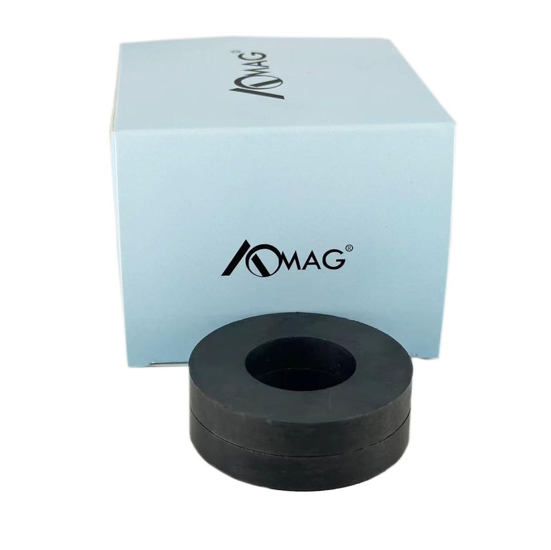 AOMAG Large Round Magnets with Holes - Big Ceramic Ring Magnets Strong Circular OD2.35 x ID1.25"x0.4" for Industry Science, DIY & Crafts (Pack of 2) - Image 3