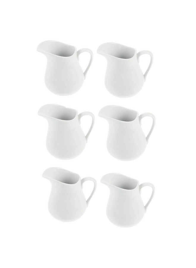 PAUL SONS White Ceramic Creamer With Handle - Coffee Milk Pitcher Serving Sauce Jug for Kitchen, 100ml (Pack of 2) - Image 1