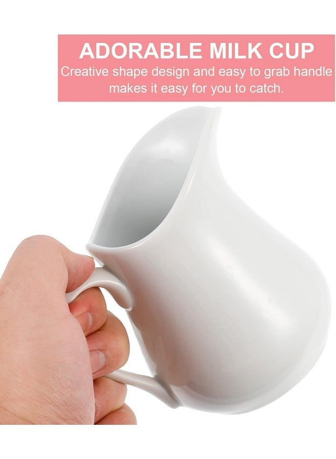 PAUL SONS White Ceramic Creamer With Handle - Coffee Milk Pitcher Serving Sauce Jug for Kitchen, 100ml (Pack of 2) - Image 5