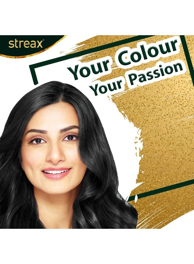 Streax Cream Hair Color For Unisex 120Ml 1 Natural Black (Pack Of 2) - Image 4