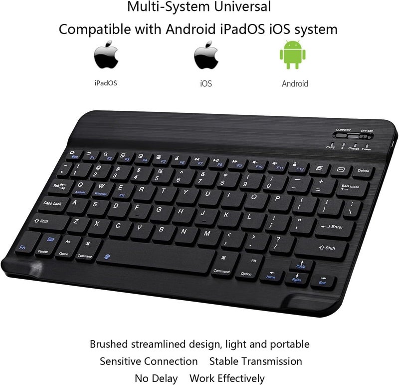 Generic Mini Bluetooth Keyboard Wireless Rechargeable Keyboard iOS, Android, Mac OS and Windows For Mobile, Tablet & TV - Image 5