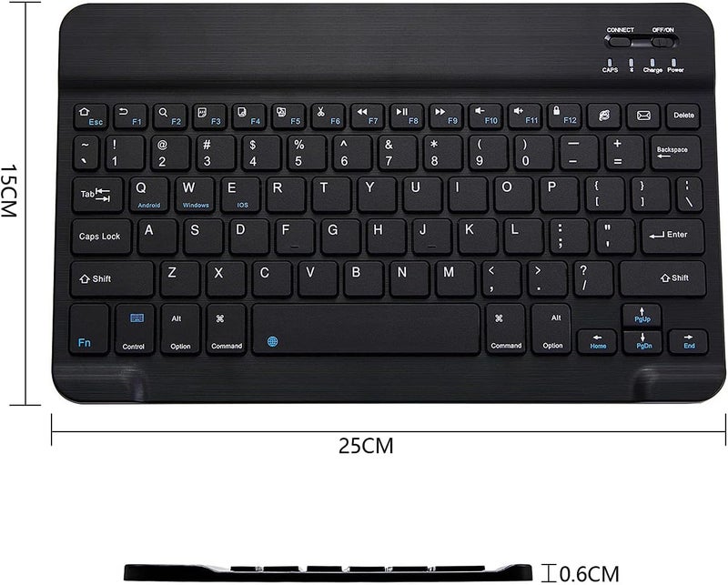 Generic Mini Bluetooth Keyboard Wireless Rechargeable Keyboard iOS, Android, Mac OS and Windows For Mobile, Tablet & TV - Image 3
