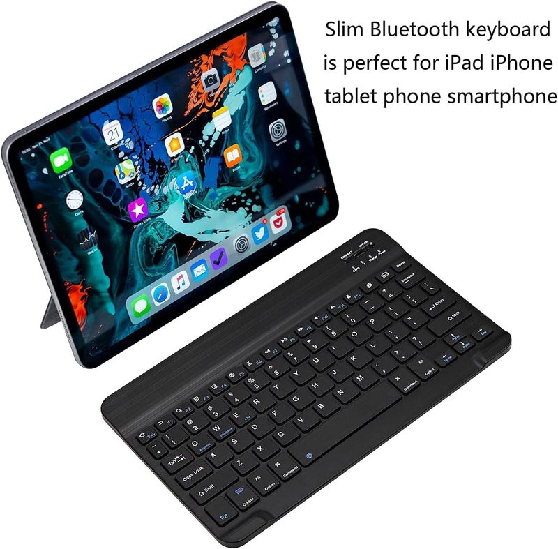 Generic Mini Bluetooth Keyboard Wireless Rechargeable Keyboard iOS, Android, Mac OS and Windows For Mobile, Tablet & TV - Image 2