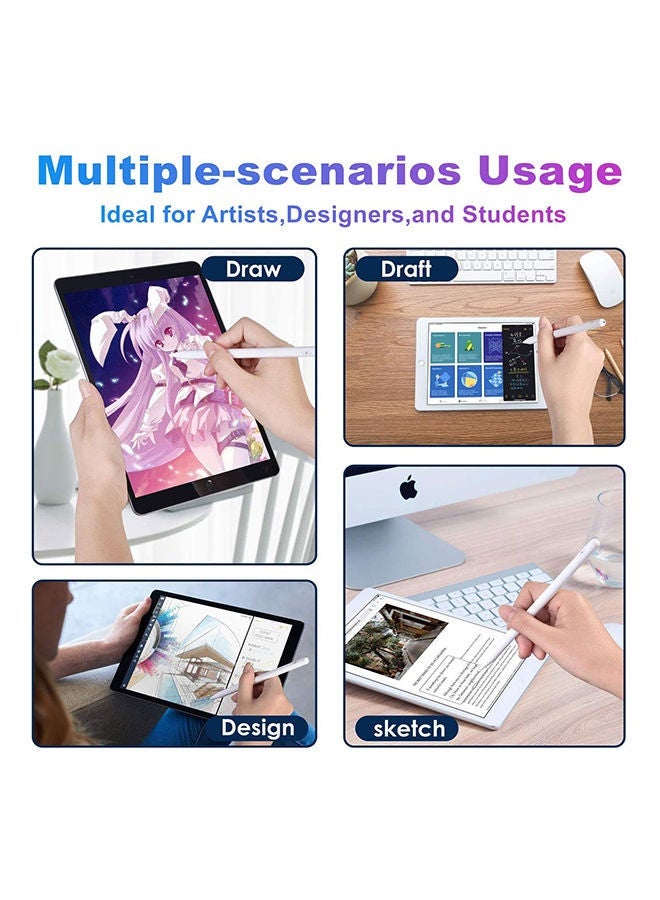 Stylus Pen For iPad With Palm Rejection White  - Image 3