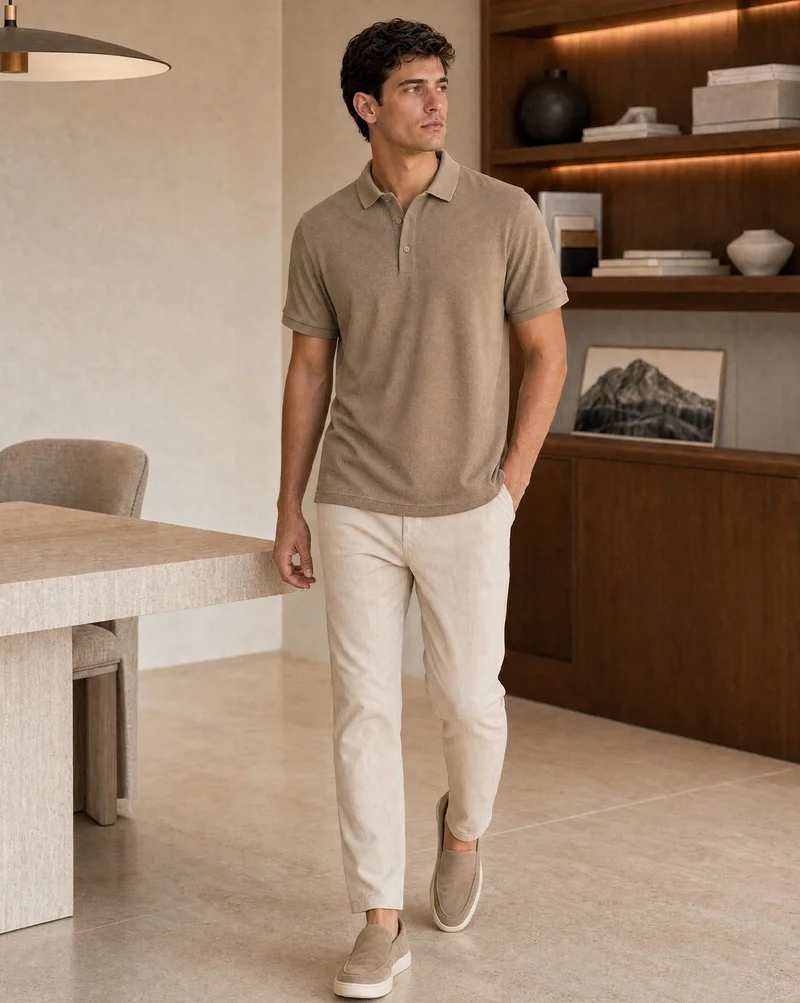 Nobero  Nobero Men Cotton Solid Polo T-shirt for Men | Best Price UAE