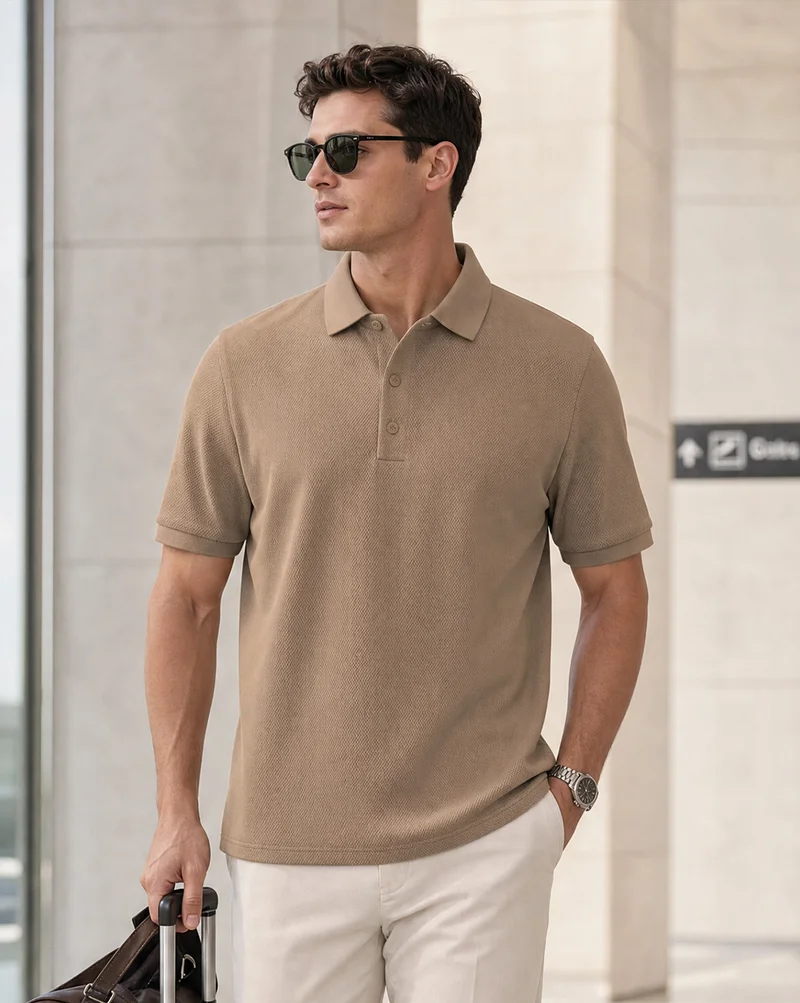 Nobero  Nobero Men Cotton Solid Polo T-shirt for Men | Best Price UAE