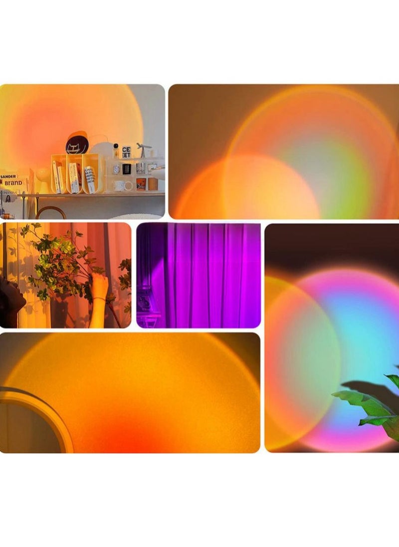 MIXDE 16 Colors LED Sunset Projection Lamp Remote Control,360 Degree Rotation,APP Control Multicolor Sunset Projection Lights  - Image 5