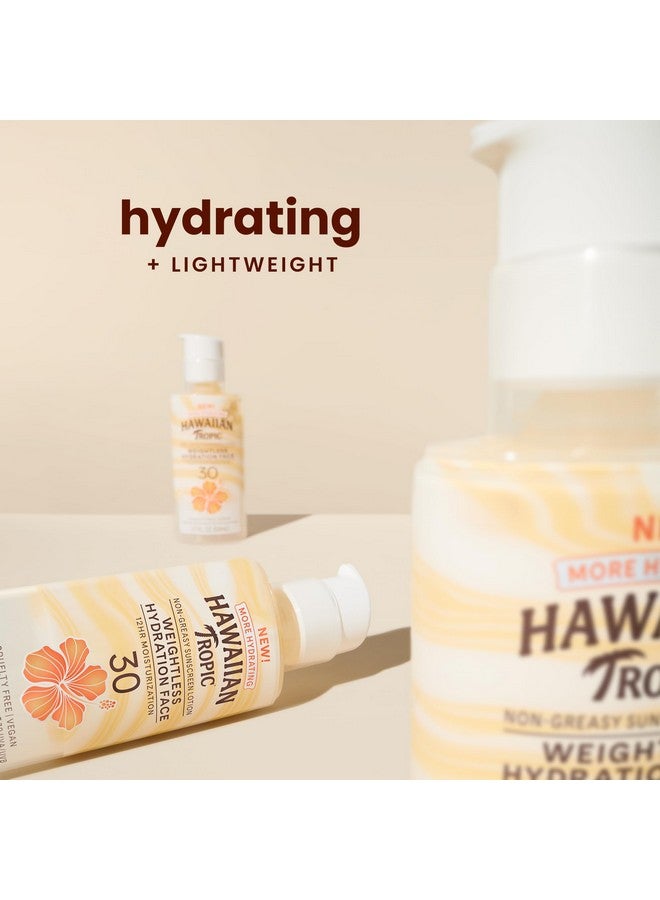 Hawaiian Tropic Weightless Hydration Lotion Sunscreen for Face SPF 30, 1.7oz | Travel Size Sunscreen, Oil Free Face Sunscreen, Hawaiian Tropic Sunscreen SPF 30, Sunblock Face, Mini Sunscreen, 1.7oz - Image 2