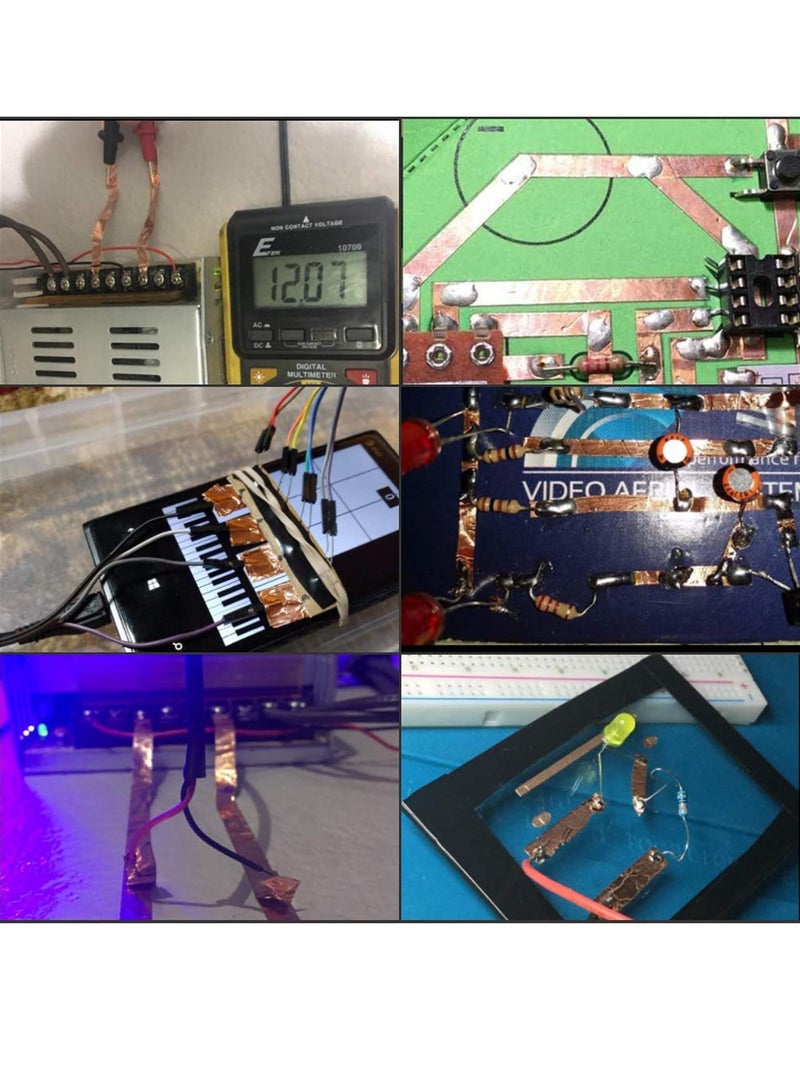 KASTWAVE Copper Foil Tape, 1.18 Inch x 82 Feet with Cu 99.95% and Conductive Adhesive, Heavy Duty Double Conductivity Metal Ducts Tape - Image 4