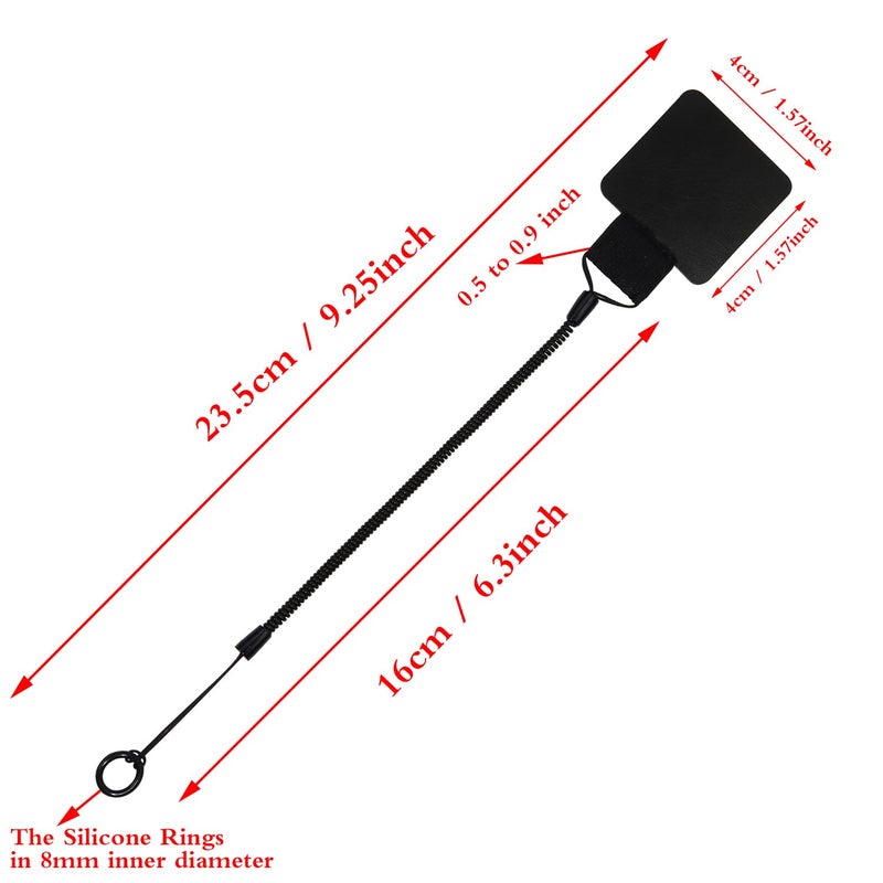 Mini Skater Plastic Elastic Tether Lanyard with Silicone Ring & Pen Loop Holder for Tethering Stylus Pen to Drawing Tablet (1) - Image 2