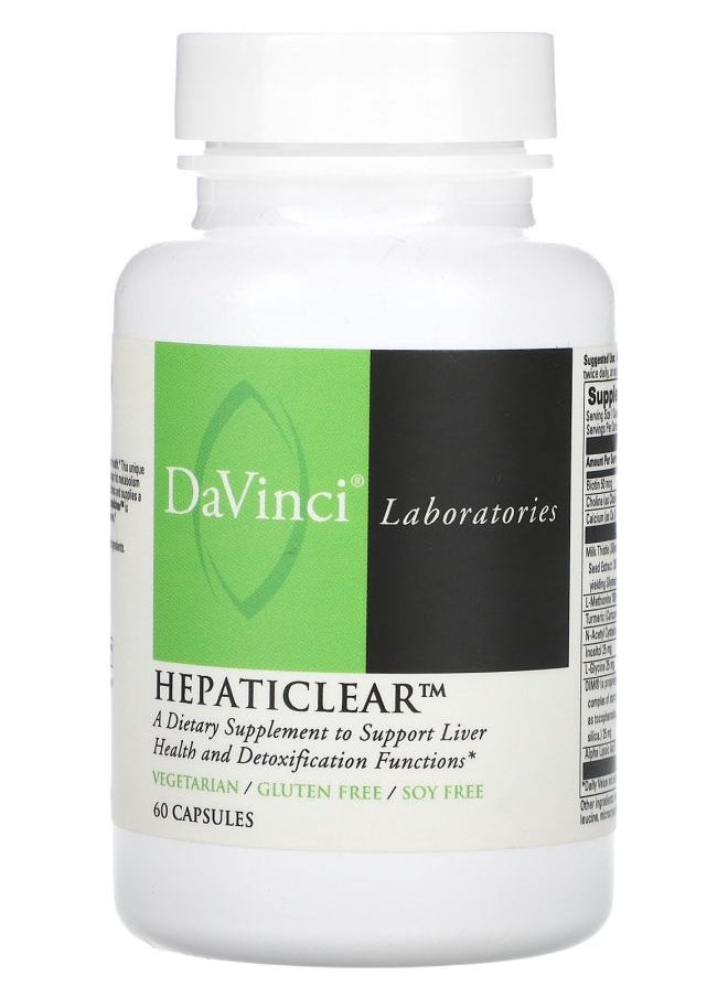 DaVinci Laboratories Hepaticlear 60 Capsules 