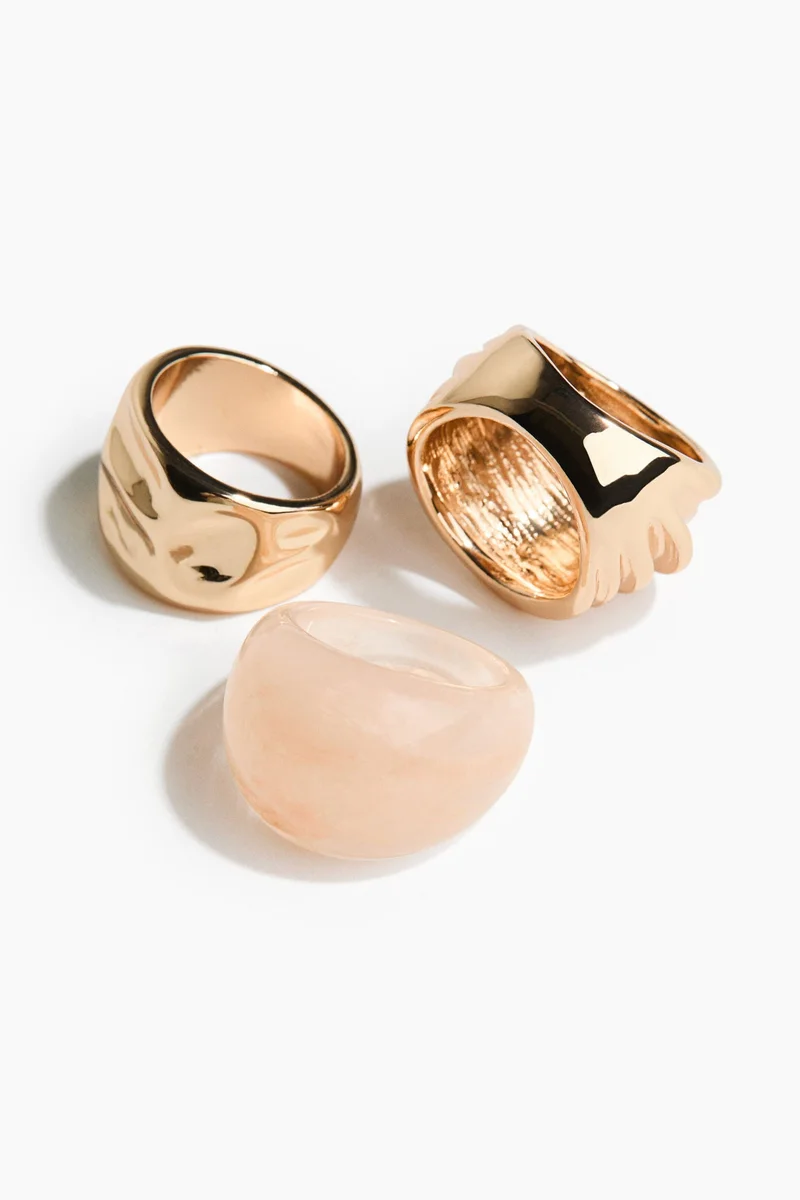 H&M  3-pack chunky rings for Women | Best Price UAE