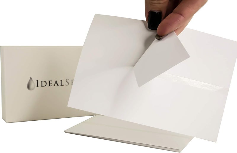 IDEALSEAL Bright White Box of 300 Double Postage Meter Tapes 5 1/4 x 3 1/2 Compatible Replacement for PB 612-0, 612-7, 612-9 & 620-9 Postage Meter Tape 05204 Two Labels Per Sheet - Image 1