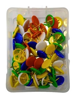 Libra Push Pins Decorative Plastic Thumb Tacks Wall Tacks for Home, School, Map, Office, Photo Wall, Cork Board (Multicolors 80Pcs)  - Image 3