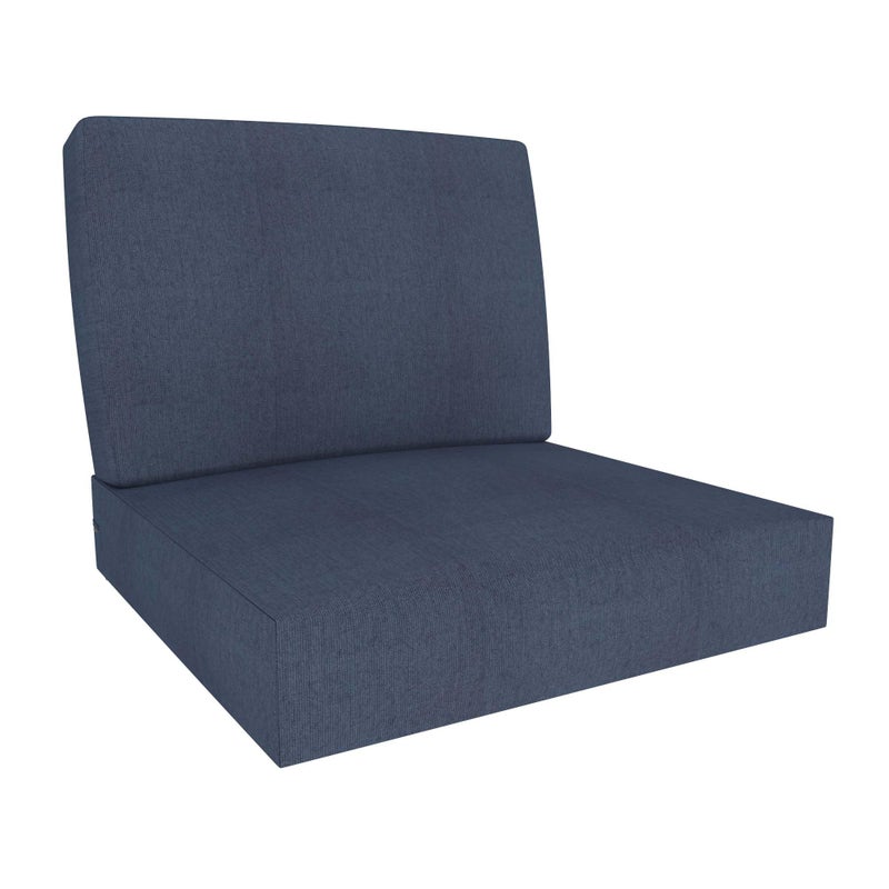 Covers & All Covers All Sunbrella Outdoor Deep Seat Cushion Set 25 x 255 Deep Seat Back Cushions 5 Thick Foam Patio Cushions with WaterRepllent UV Fade Resistant Covers Patio Furniture Chair Cushions - Image 2