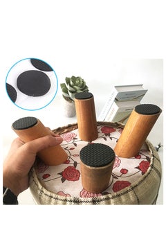 TFIXOL 48Pcs Non-Slip Rubber Furniture Pads, Wood Floor Protector Pads, Self Adhesive Anti Slip Furniture Chair Leg Pads, Anti Scratch Thickened Multifunctional Table Foot Pad  - Image 2