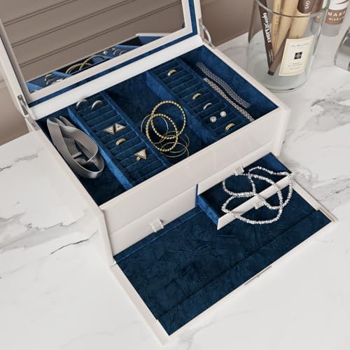 Wallercity Dark Blue Flocking Fabric Wallpapers for Dresser Self Adhesive Soft Velvet Wallpaper Peel and Stick Drawers Cabinets Flocking Contact Paper for Jewelry Box Liners Photo Frames 17.5"x78.7" - Image 2