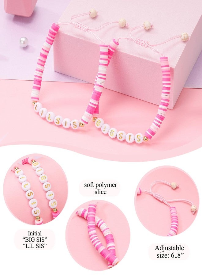 Shonyin Sister Gifts from Sister, Big Little Sisters Bracelets Set for 2, Valentines Day Galentines Birthday Christmas Day Gift for Girls - Image 4