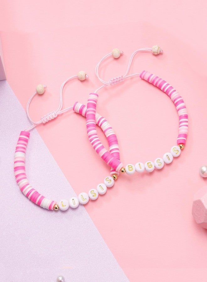 Shonyin Sister Gifts from Sister, Big Little Sisters Bracelets Set for 2, Valentines Day Galentines Birthday Christmas Day Gift for Girls - Image 2