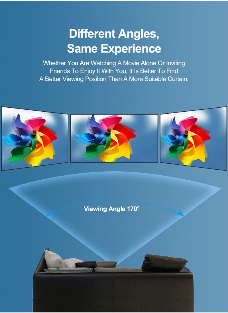 Flash Hawk 100 inch 16:9 Portable Projection Screen with 2 Tripod Stands for Outdoor and Indoor Home Theater  - Image 5