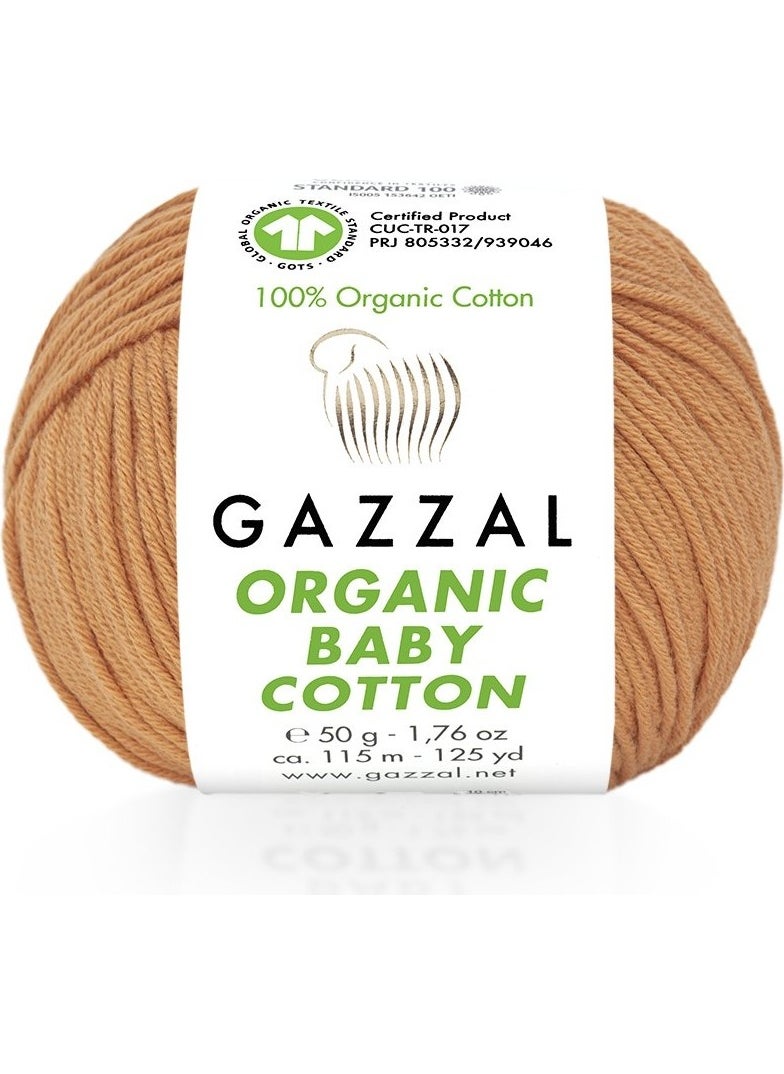 Gazzal Organic Baby Cotton 50GR - Knitting Wool 