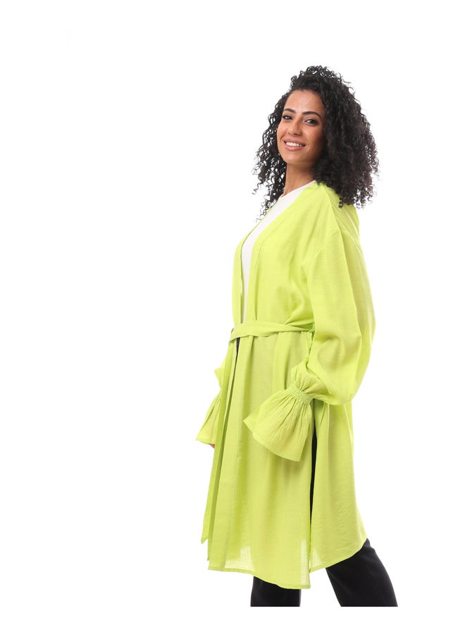 MERCH Women's Casual Cardigan With Belt  - Image 2