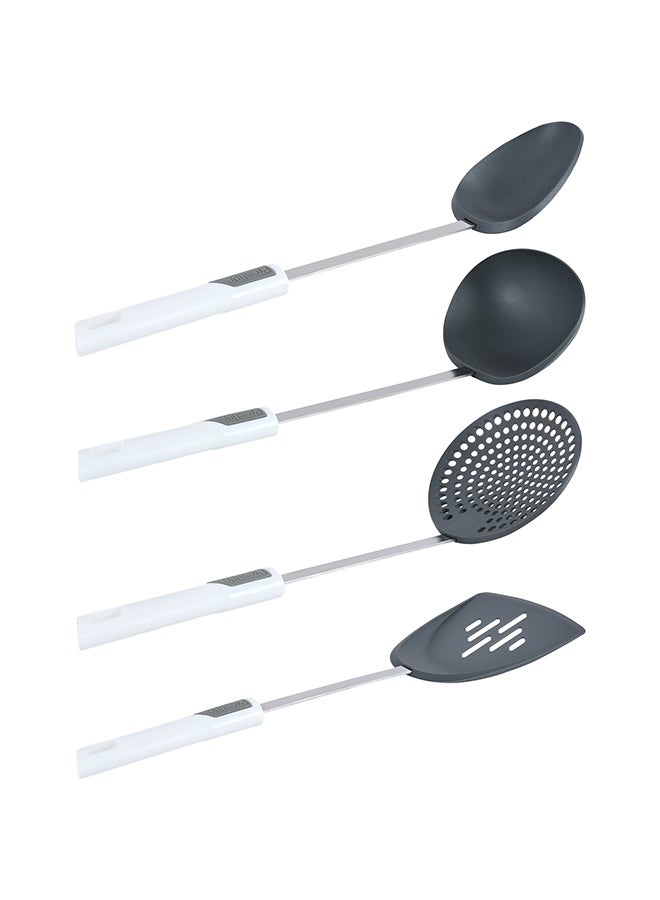 Prestige 12-Piece Classique Non-Stick Coating Durable Material Stylish and Elegant Design Multipurpose Cookware Set Includes Casserole With Glass Lid 20 cm, Casserole With Glass Lid 24 cm, Casserole With Glass Lid 28 cm, Wok28 cm, Skillet28 cm, Soup Ladle, Skimmer, Solid Spoon, High Backturner Red - Image 5