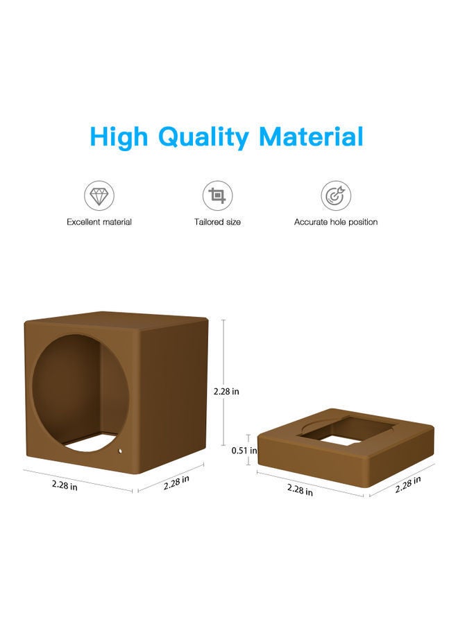 NIBEMINENT Protective Surveillance Camera Silicone Cover Brown  - Image 3