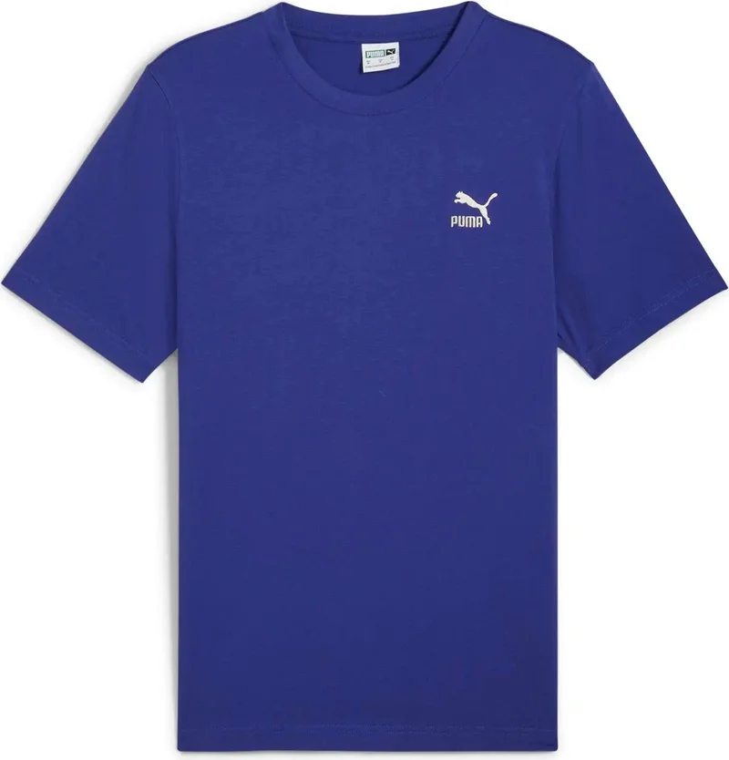 PUMA Men's Purple Classics Small Logo Tee Purple Men's T-Shirt