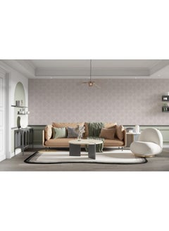 Home Gallery Deco Geo Soft Grey Boutique Fabric Wallpaper Covers An Area ​​Up To 4.2Mx3M With Adhesive  And Smoothing Tool  - Image 5