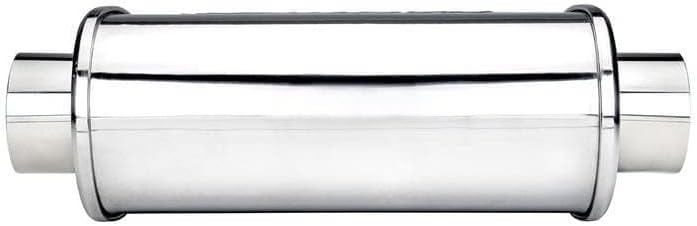 DC Sports Oval Muffler 2.5" to 2.5" - Stainless Steel Performance Exhaust - Image 4