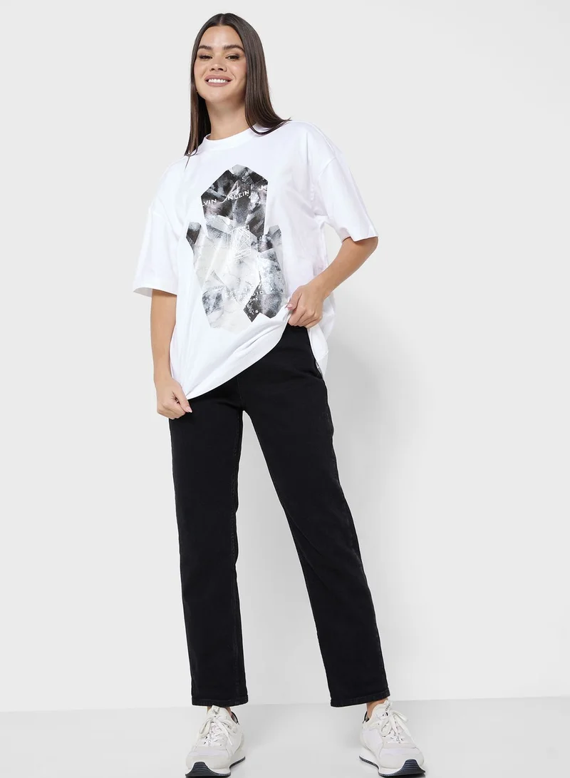 Calvin Klein Jeans Crew Neck Graphic T-Shirt