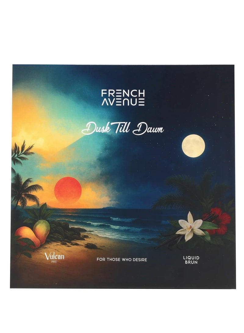 French Avenue Dusk Till Dawn Combo Pack Eau De Parfum(EDP) - Perfume Gift Set For Men, 2 Bottles - Liquid Brun Vulcan Feu - Image 3