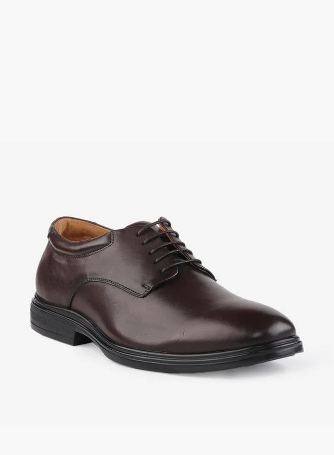 Le Confort Men Leather Lace-Up Derby Shoes