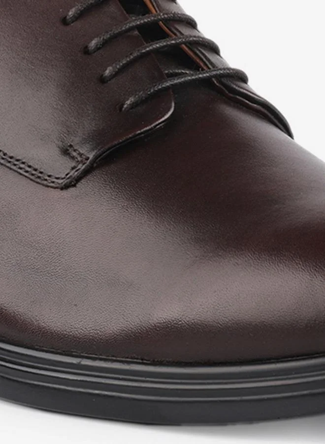 Le Confort BROWN Men Leather Lace-Up Derby Shoes for Men | Best Price UAE
