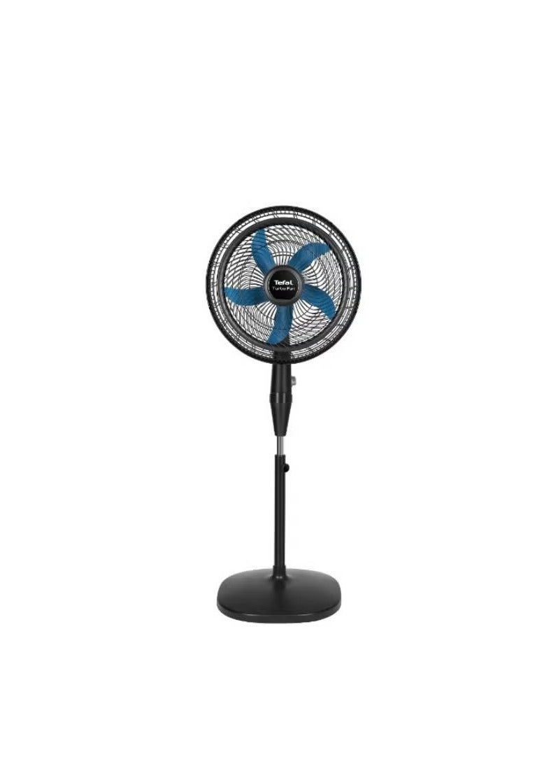 Tefal Turbo Fan, Stand Fan, 15 Inch, 3 speeds, Black - VY5391E2 53 W VY5391E2 black - Image 1