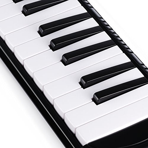 Eastar 37 Key Melodica Instrument with Mouthpiece Air Piano Keyboard, Carrying Bag, Black - Image 2