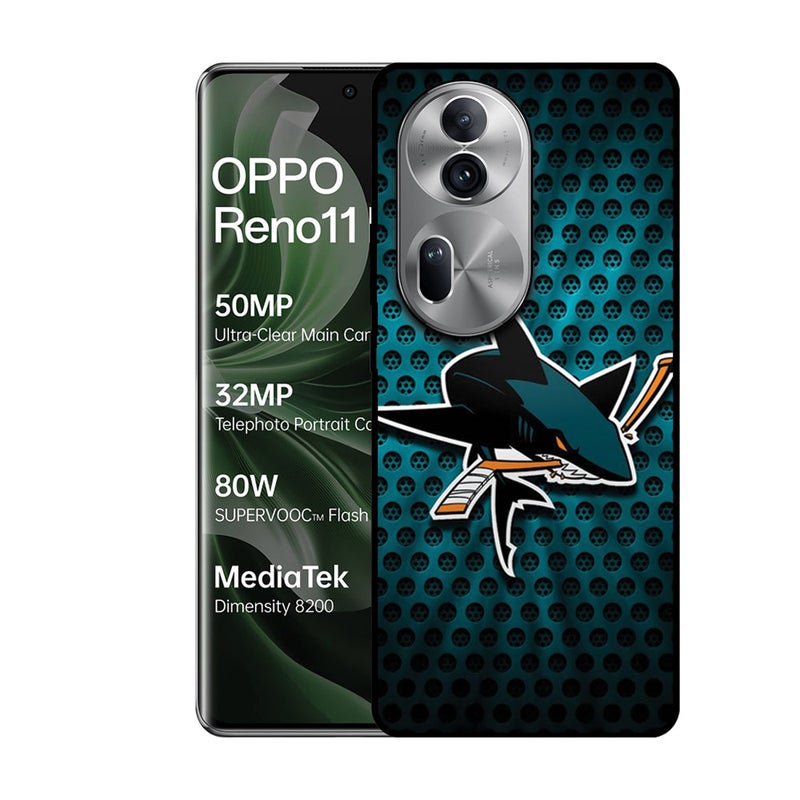 EYE CATCH Printed Protective Case Cover For Oppo Reno 11 Pro -  Shark - Image 1